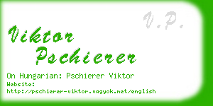 viktor pschierer business card